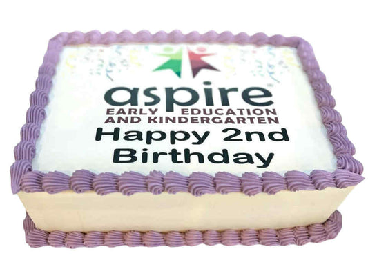 Slab Cake with Edible Image