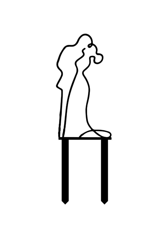 Wedding Couple Acrylic Cake Topper